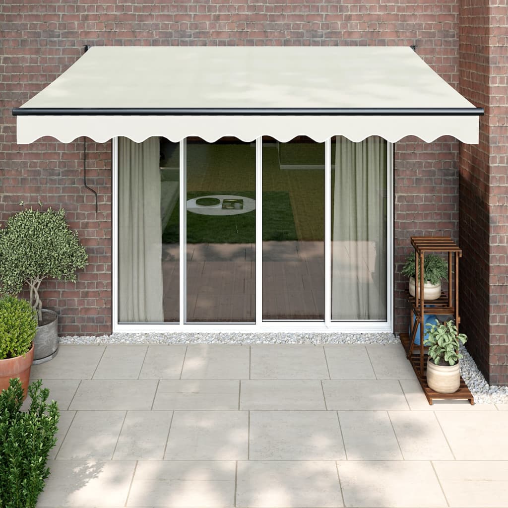 Cream automatic retractable awning 3x2.5 m V5113 Vetonek