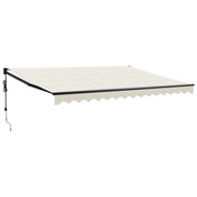 Cream automatic retractable awning 4x3 m V5137 Vetonek