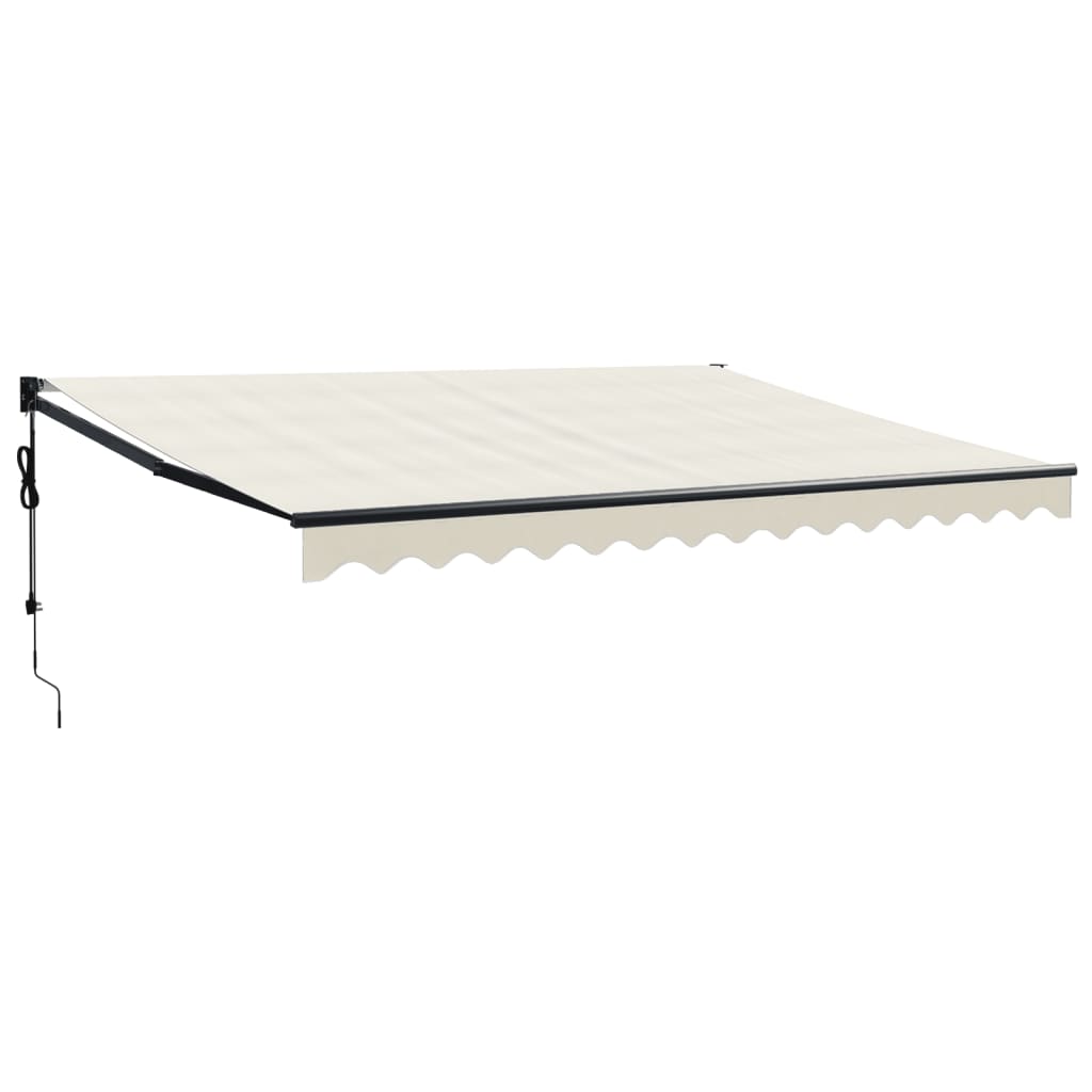 Cream automatic retractable awning 4x3 m V5137 Vetonek