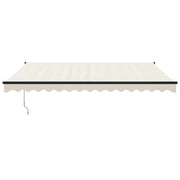 Cream automatic retractable awning 4x3 m V5137 Vetonek