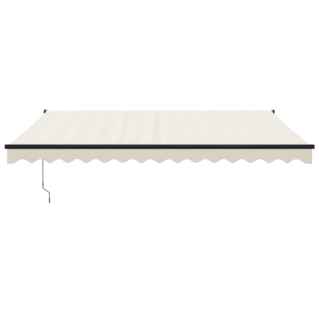 Cream automatic retractable awning 4x3 m V5137 Vetonek