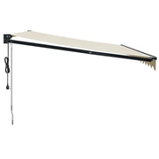 Cream automatic retractable awning 4x3 m V5137 Vetonek