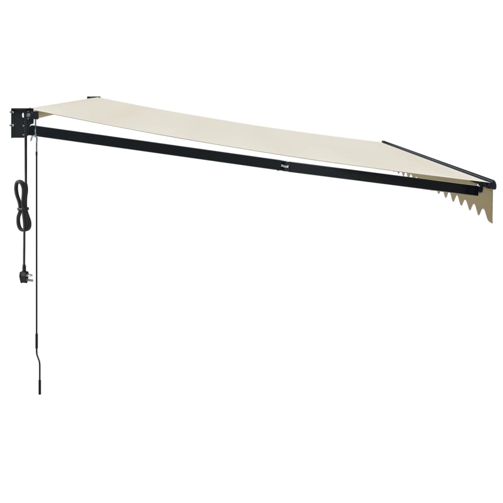 Cream automatic retractable awning 4x3 m V5137 Vetonek