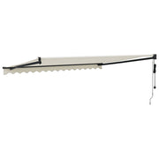 Cream automatic retractable awning 4x3 m V5137 Vetonek