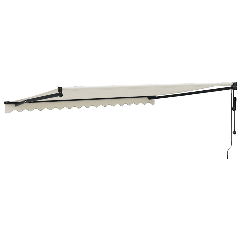Cream automatic retractable awning 4x3 m V5137 Vetonek