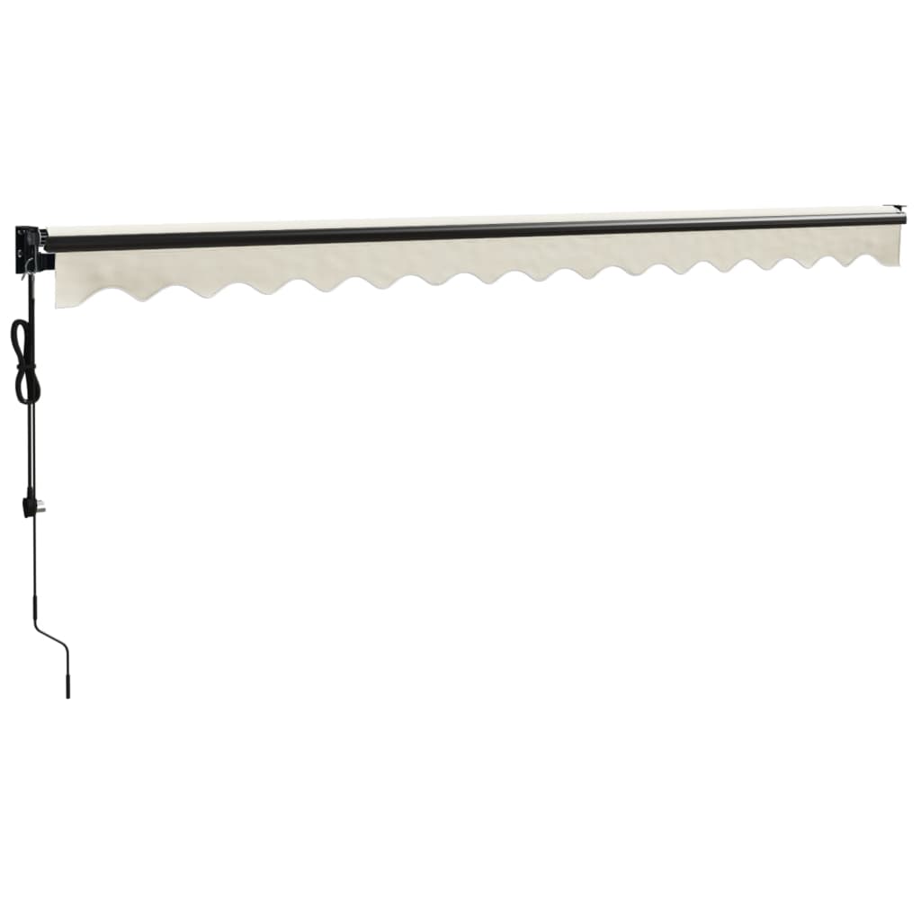 Cream automatic retractable awning 4x3 m V5137 Vetonek