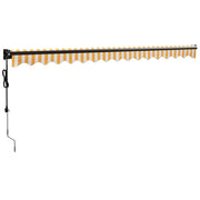 Yellow and white automatic retractable awning 4x3 m V5182 Vetonek