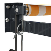 Yellow and white automatic retractable awning 4x3 m V5182 Vetonek