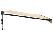 Yellow and white automatic retractable awning 5x3 m V5205 Vetonek