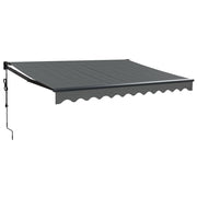 Automatic retractable awning anthracite gray 3x2.5 m V5212 Vetonek