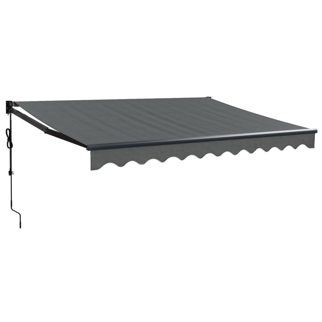 Automatic retractable awning anthracite gray 3x2.5 m V5212 Vetonek