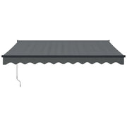 Automatic retractable awning anthracite gray 3x2.5 m V5212 Vetonek