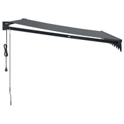 Automatic retractable awning anthracite gray 3x2.5 m V5212 Vetonek