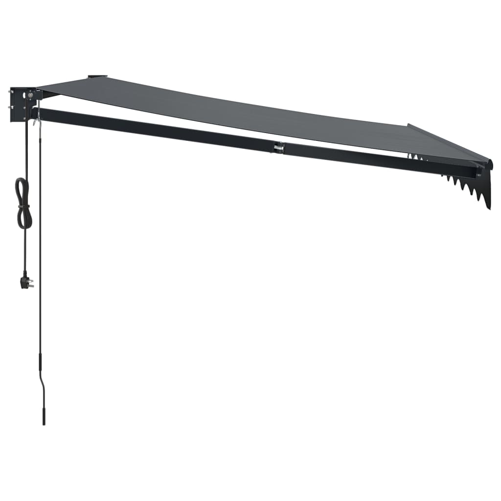 Automatic retractable awning anthracite gray 3x2.5 m V5212 Vetonek