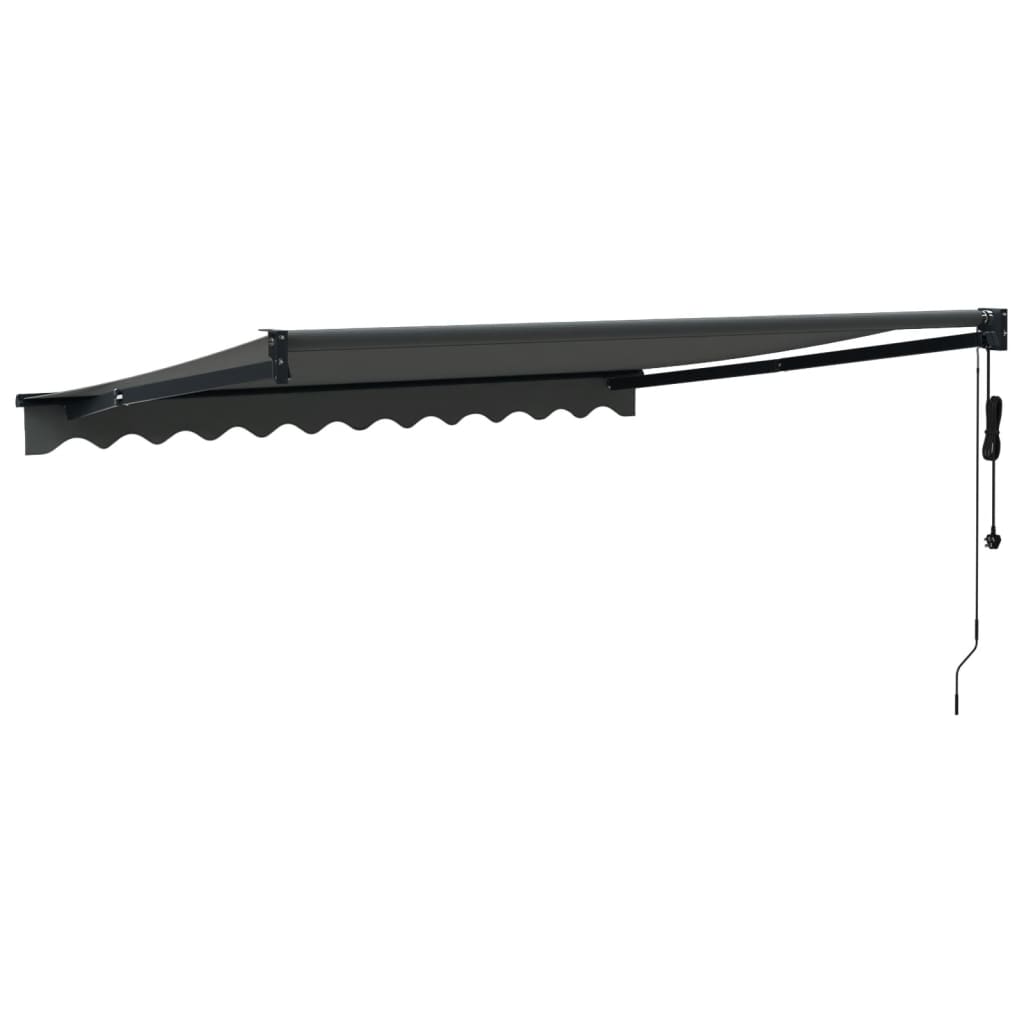 Automatic retractable awning anthracite gray 3x2.5 m V5212 Vetonek