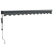 Automatic retractable awning anthracite gray 3x2.5 m V5212 Vetonek