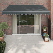 Automatic retractable awning anthracite gray 3x2.5 m V5212 Vetonek