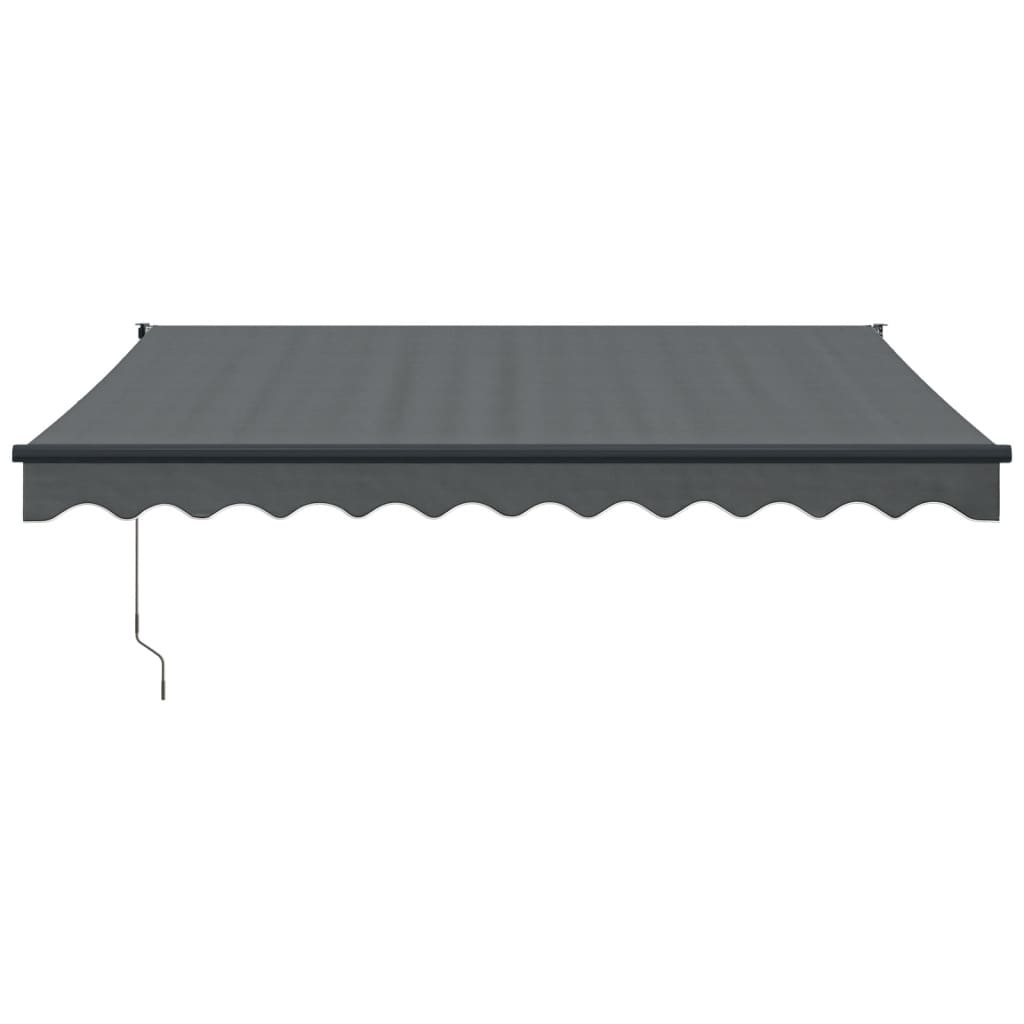Automatic retractable awning anthracite gray 3.5x2.5 m V5229 Vetonek