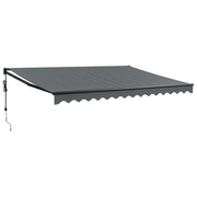 Automatic retractable awning anthracite gray 4x3 m V5236 Vetonek