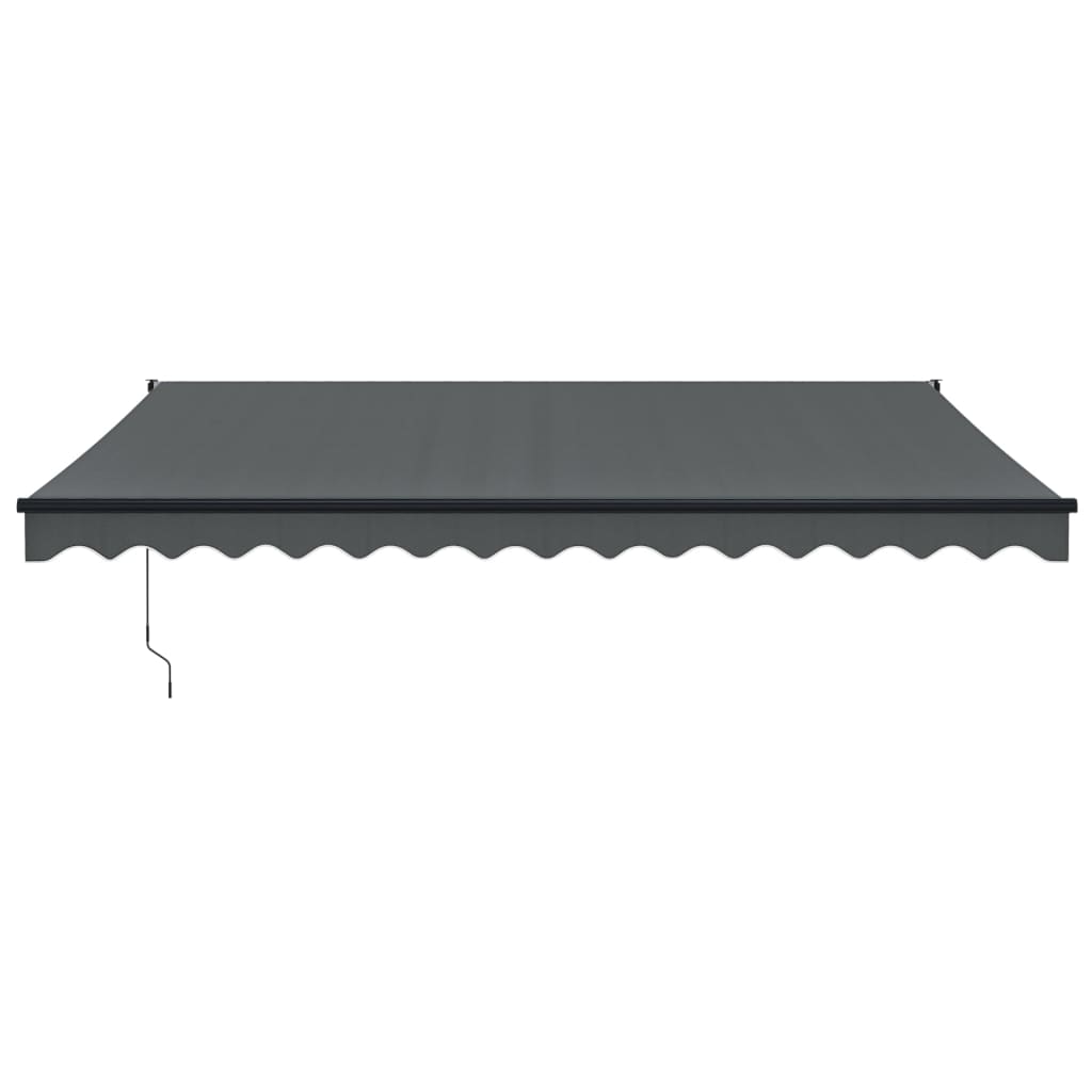 Automatic retractable awning anthracite gray 4x3 m V5236 Vetonek