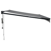Automatic retractable awning anthracite gray 4x3 m V5236 Vetonek