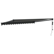 Automatic retractable awning anthracite gray 4x3 m V5236 Vetonek