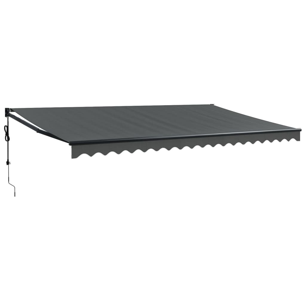 Automatic retractable awning anthracite gray 5x3 m V5250 Vetonek