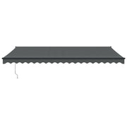 Automatic retractable awning anthracite gray 5x3 m V5250 Vetonek