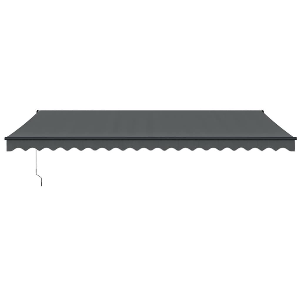 Automatic retractable awning anthracite gray 5x3 m V5250 Vetonek