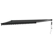 Automatic retractable awning anthracite gray 5x3 m V5250 Vetonek