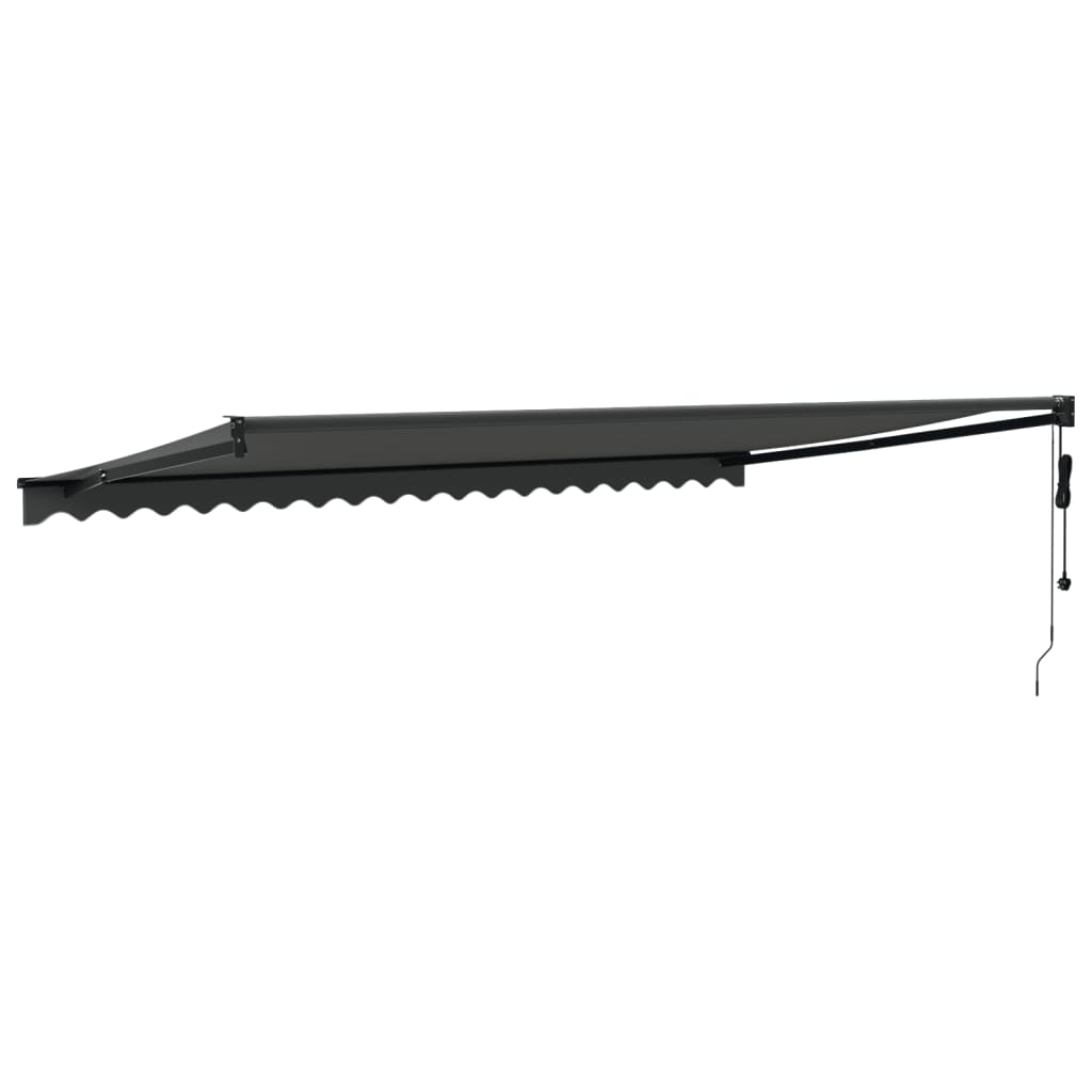 Automatic retractable awning anthracite gray 5x3 m V5250 Vetonek