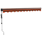 Automatic retractable awning orange and brown 3.5x2.5 m V5274 Vetonek