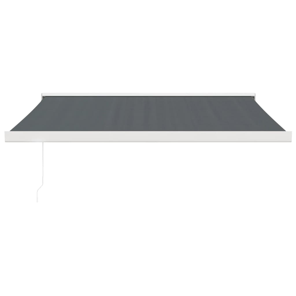 Toldo retráctil aluminio y tela gris antracita 3x2,5 m vidaXL