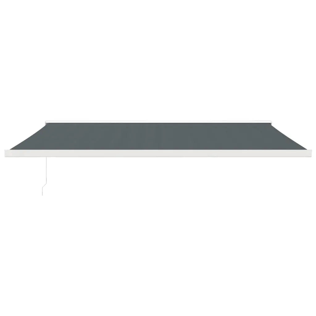 Toldo retráctil aluminio y tela gris antracita 5x3 m Vetonek