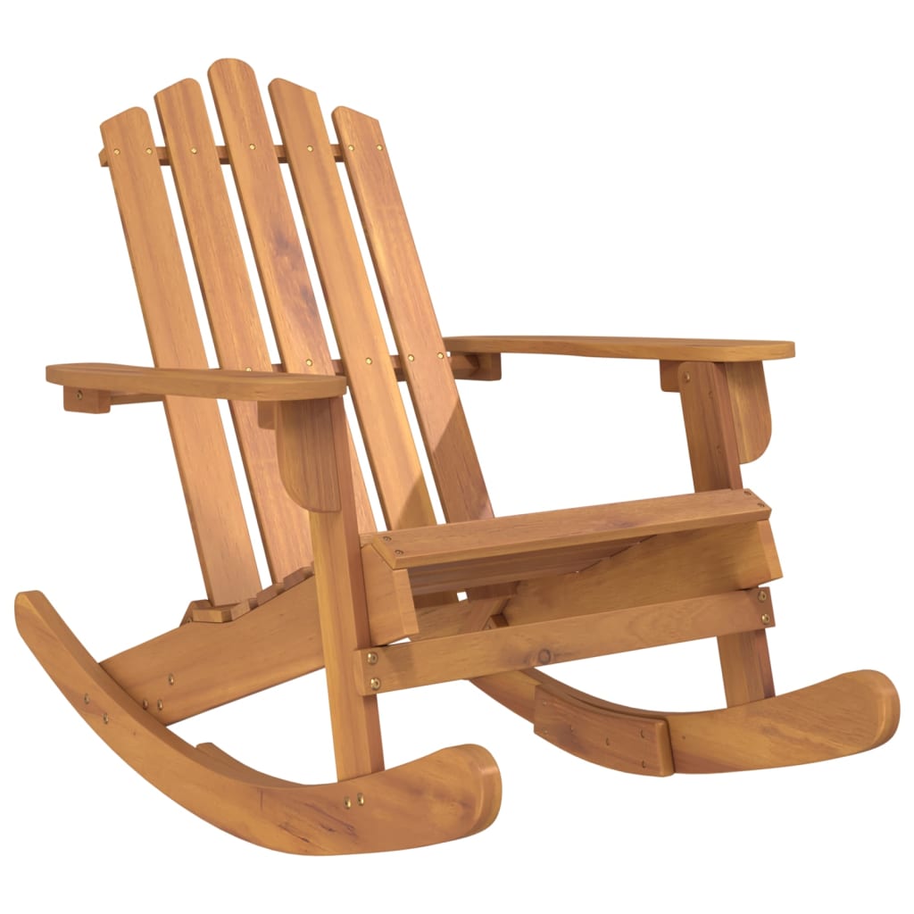 Silla mecedora Adirondack madera maciza acacia vidaXL