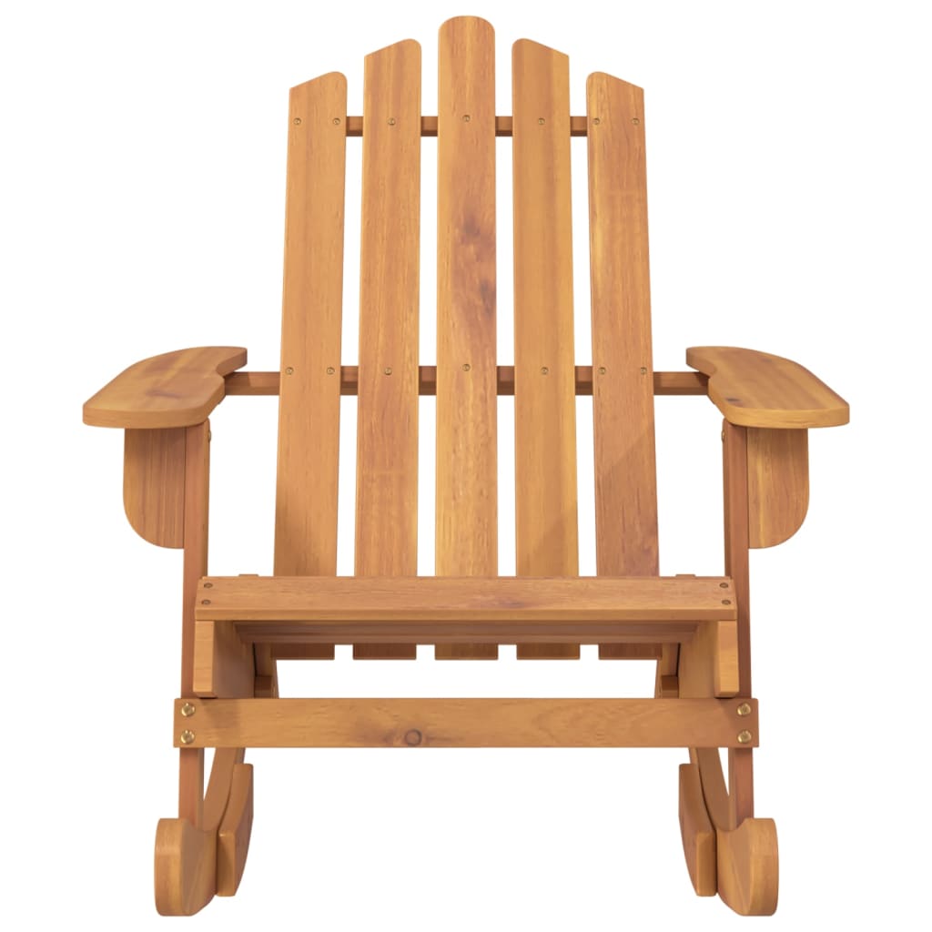 Silla mecedora Adirondack madera maciza acacia vidaXL