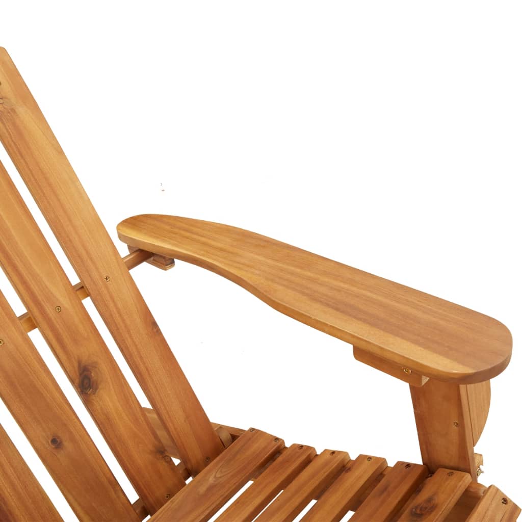 Silla mecedora Adirondack madera maciza acacia vidaXL