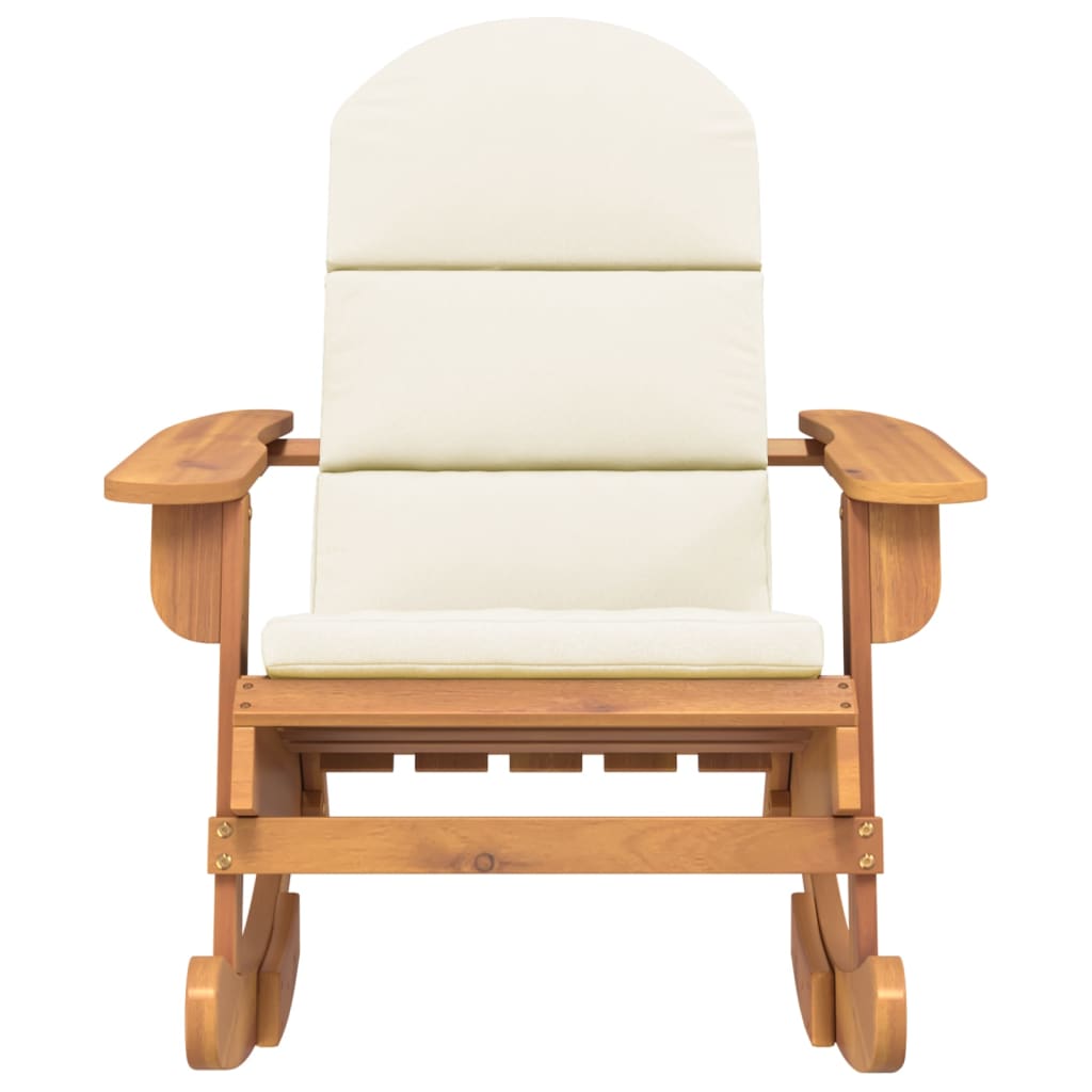 Adirondack corridor chair with solid wood cushions acacia