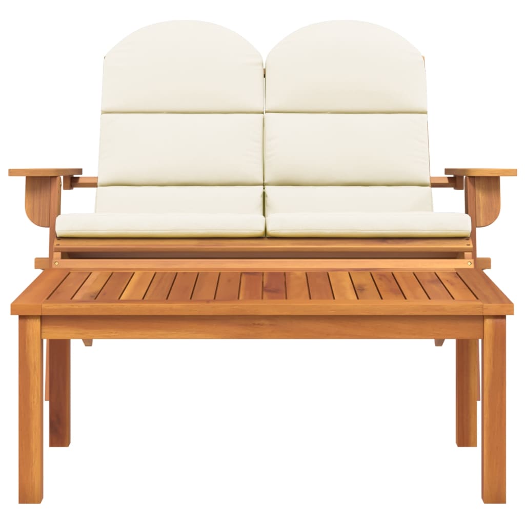 Juego de muebles de jardín Adirondack 2 piezas madera acacia vidaXL