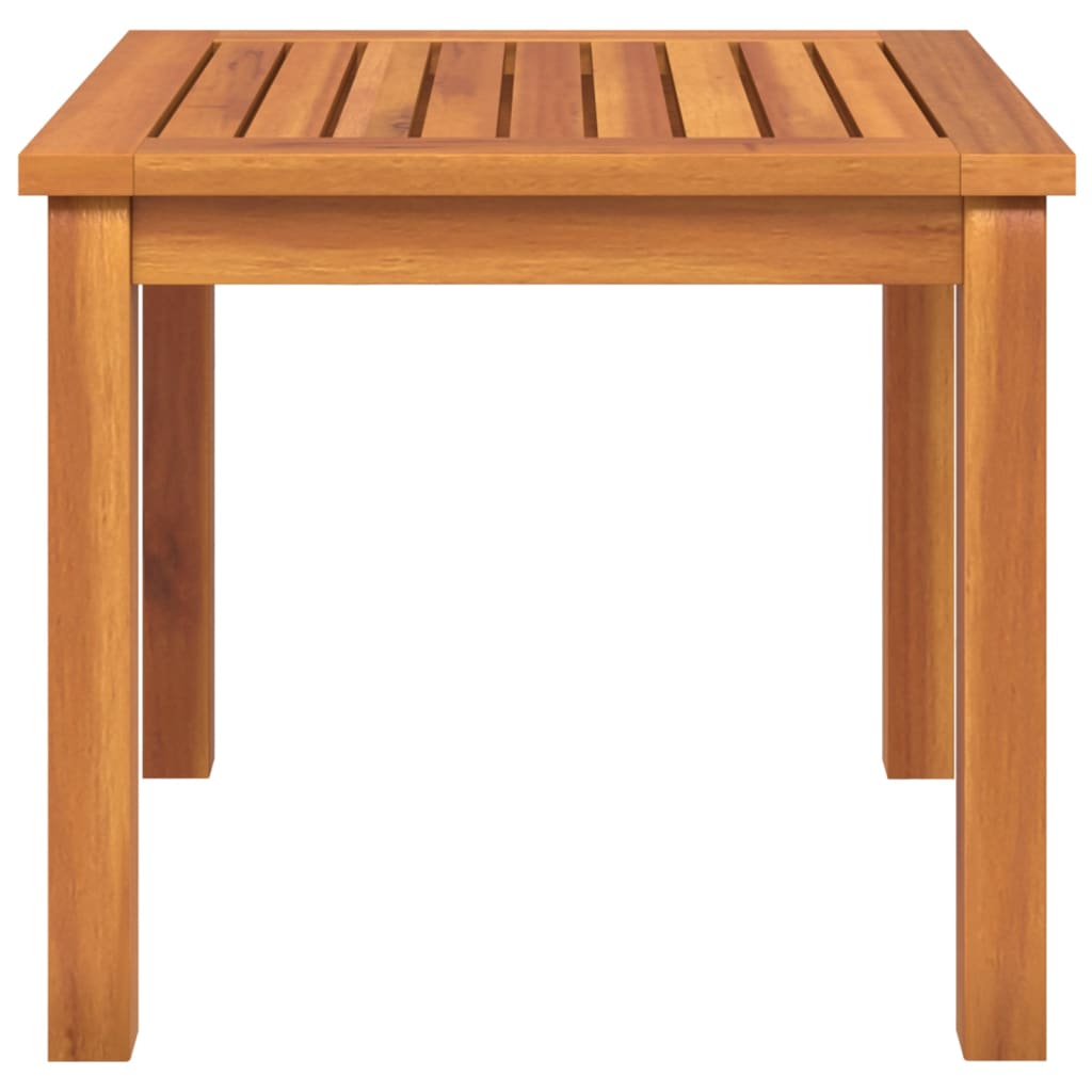 Mesa de centro de madera maciza de acacia 40x40x36 cm