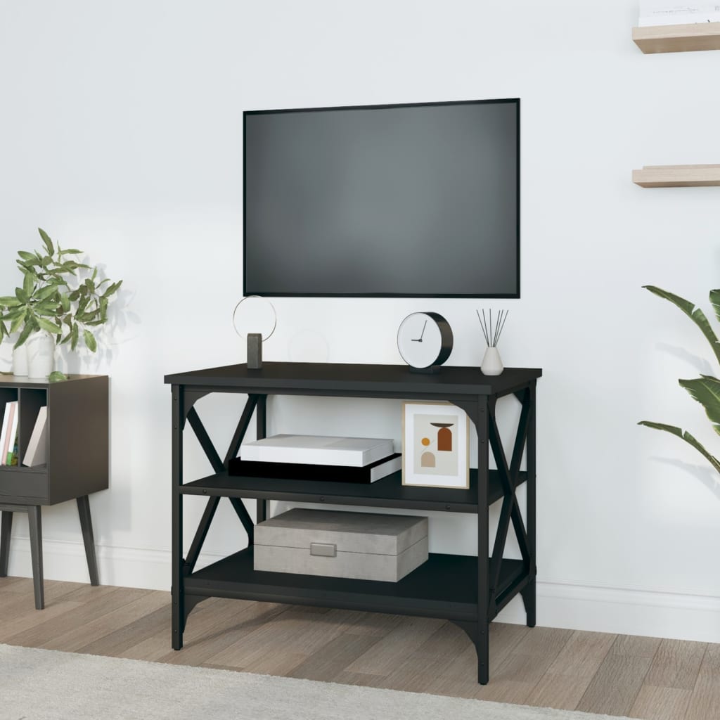 Mueble de TV madera negro 60x40x50 cm vidaXL