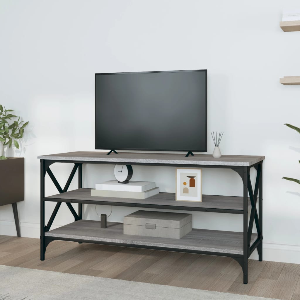 Mueble de TV madera gris Sonoma 100x40x50 cm