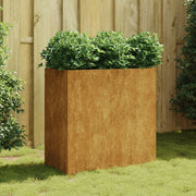 Jardinera de acero corten 80x40x80 cm v9555 Vetonek