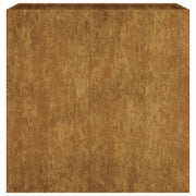 Jardinera de acero corten 40x80x80 cm v9661 - Vetonek