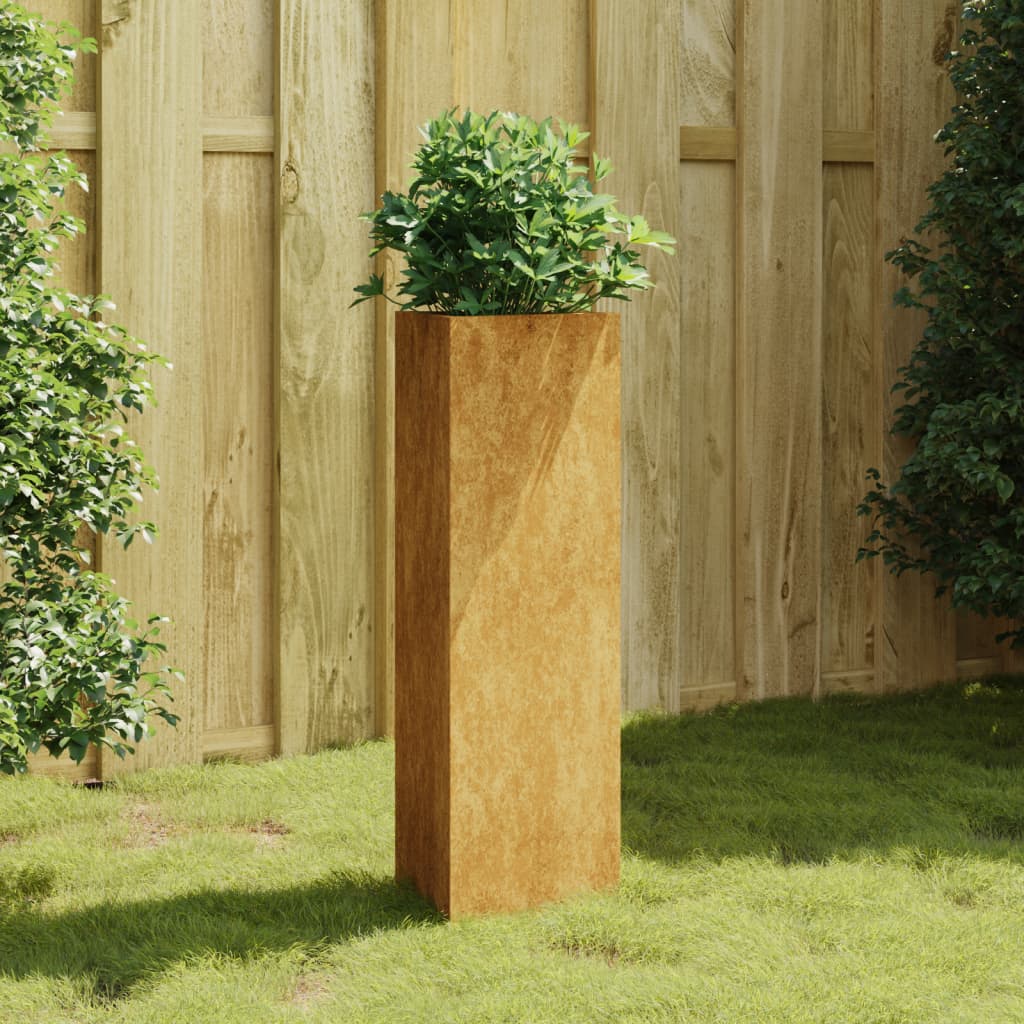 Vetonek Jardinera de acero corten 30x26x75 cm