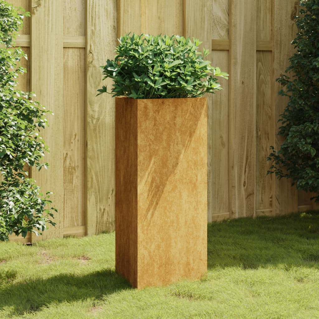 Vetonek Jardinera de acero corten 40x34,5x75 cm