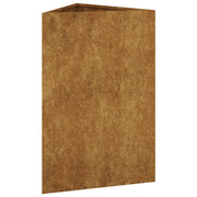 Jardinera de acero corten 50x43x75 cm v9777 - Vetonek