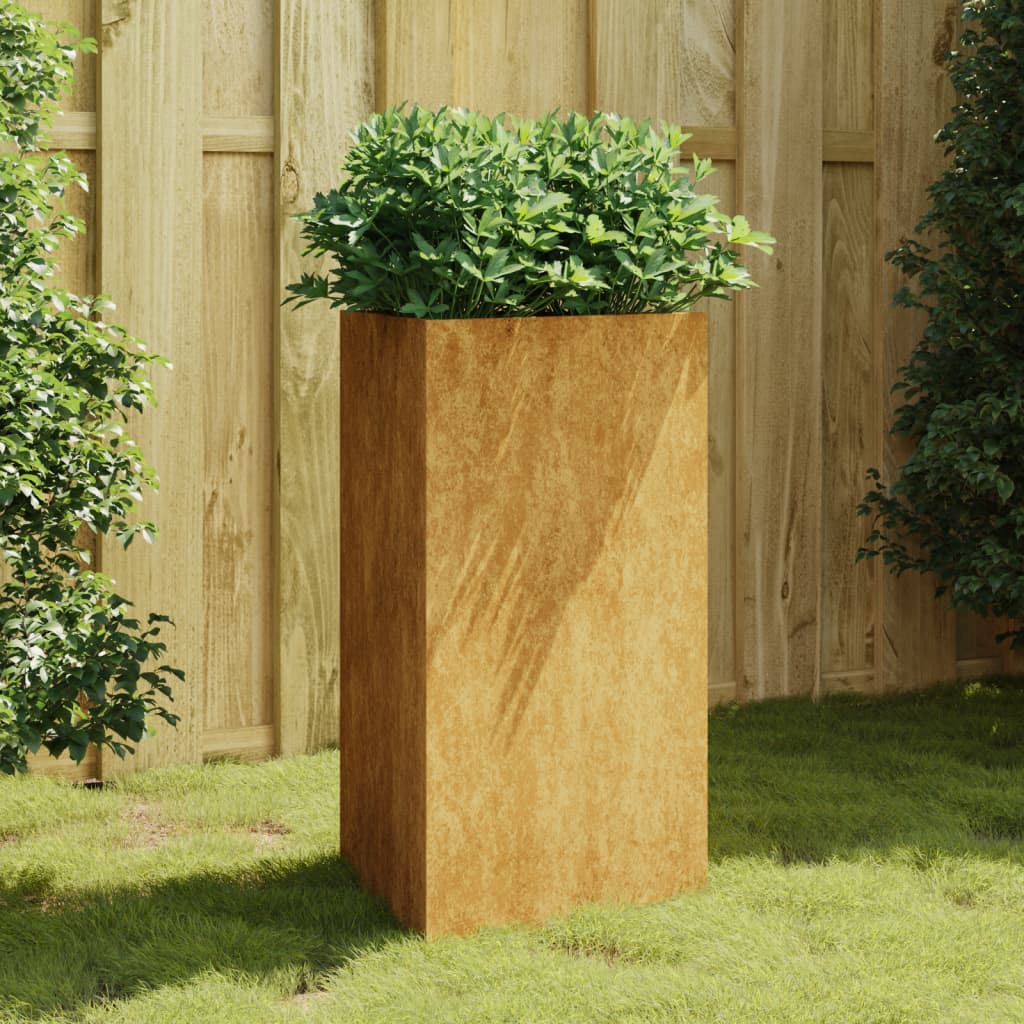 Jardinera de acero corten 50x43x75 cm v9777 Vetonek