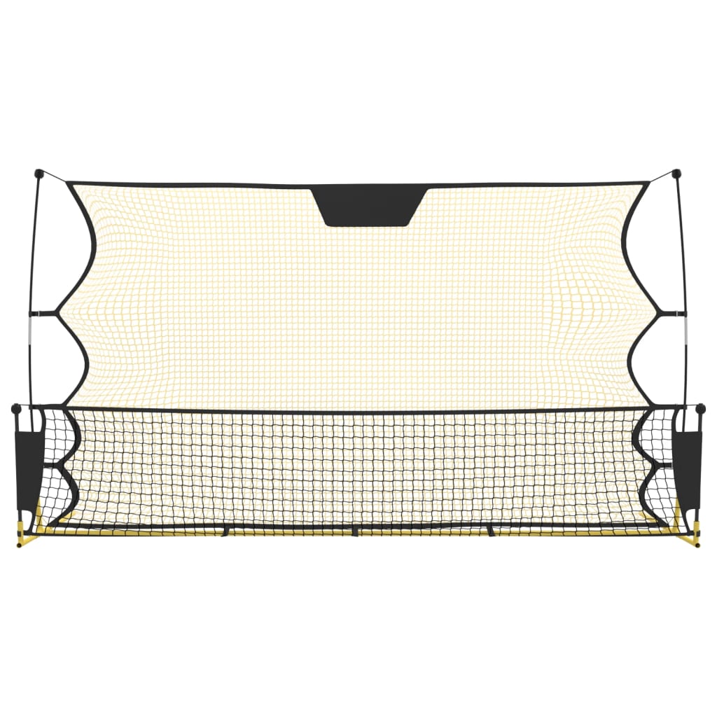 Poliesterrezko futbol beltza eta horia 183x85x120cm