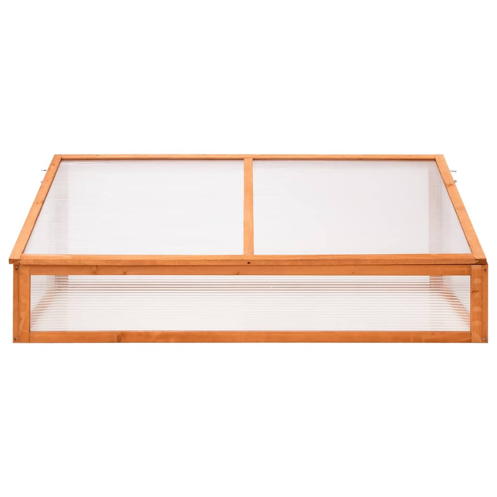 Invernadero madera de abeto naranja 110x58,5x39 cm vidaXL